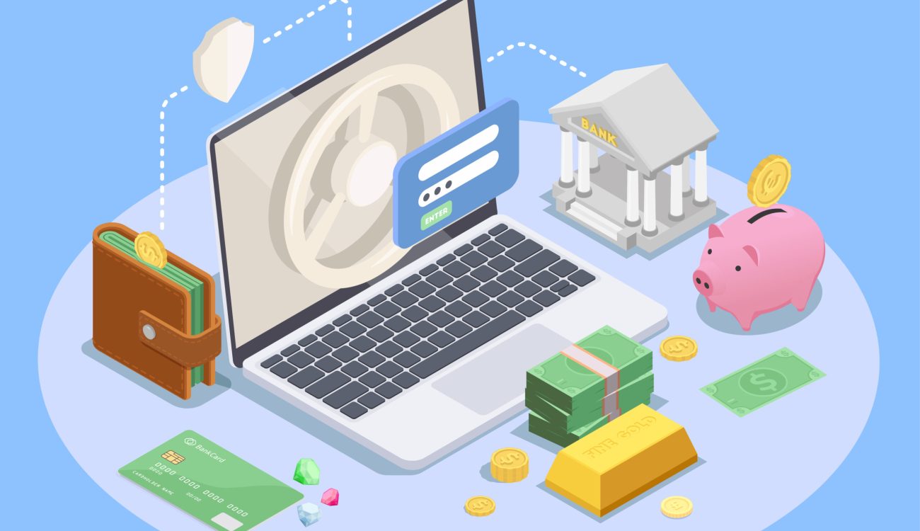 Banking financial isometric composition with images of laptop computer icons of still bank wallet and money vector illustration SSUCv3H4sIAAAAAAACA01RwU7DMAz9FcvnioG49QgaSFyYgNvEwU29ziyNqyTtmKb+O043EDfb7+X5+eWMDSVxWJ9RvB9TjpRFA9Z3FXIrWaOQx/p2rjBlymPiZFzrHGXuDF36X5Htucyxxg92+6BeuxPaw7Gx0aP2w5g5JpyrX9rDmCRwSqsnCRQc/5Ffmy922aifFVLHwZ3KVlsb2TMtJrYGHY4m2F8dTdKyXkoaWyklTurIG35fHNt12pdpF2nYi4sycSx9y8nFYofCQUIHu8WNHQ6StOccxYEz+5qkhANHyXuQ3owl0B14GrIOC6McCOI0LEDKlik0pgpH8p4zUGih18AnmOw+Ne6/0G9gbYlT4xnWm/eF+8ahLYoBXjbPsNPYW24V5u+SHlbXGC9aadWy0yI1lSD1YJ84z/MPTzAs2OIBAAA=